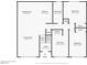 Second floor plan featuring bedrooms, bathroom, kitchen, living room, and dining room at 3208 Alcoa Ave, Las Vegas, NV 89102
