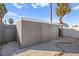 Exterior view of a backyard storage shed with weathered siding and a secure door at 3208 Alcoa Ave, Las Vegas, NV 89102
