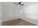 Bedroom featuring a ceiling fan, neutral paint and carpet at 4417 Saint Andrews Cir, Las Vegas, NV 89107