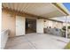 Covered patio with view of the lawn and landscaped yard at 4998 Rappahanock St, Las Vegas, NV 89122
