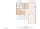 Floor plan showing layout of a 3-bedroom home, including kitchen, living room, bathrooms, and garage at 4998 Rappahanock St, Las Vegas, NV 89122