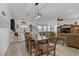 Open floor plan combines the dining and living areas with seamless flow, perfect for gatherings and everyday living at 709 Corelli Cove St, Henderson, NV 89011