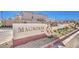 Magnolia Bay community sign showcasing the neighborhood entrance and surrounding desert landscaping at 794 Calm Crystal Ct # Lot 139, North Las Vegas, NV 89081