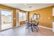 Dining area with access to the backyard and view of the neighborhood at 794 Calm Crystal Ct # Lot 139, North Las Vegas, NV 89081