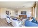 Bright living room features modern decor, neutral walls and lots of natural light at 794 Calm Crystal Ct # Lot 139, North Las Vegas, NV 89081