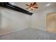 Bedroom showcasing carpeting, fan, recessed lighting, and neutral wall paint at 9713 Highridge Dr, Las Vegas, NV 89134