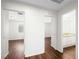 Hallway displaying the entryways to the bathroom and bedrooms at 1153 Stormy Valley Rd, Las Vegas, NV 89123