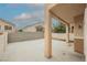 A covered patio offers respite from the sun in this home's backyard at 1580 Wild Willey Way, Henderson, NV 89002