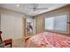 Bedroom featuring a sliding door closet and view into the dining room at 2704 Miraflores Ave, Las Vegas, NV 89102