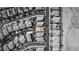 Overhead black and white shot of a suburban neighborhood highlighting the location of the property at 28 Verde Rosa Dr, Henderson, NV 89011