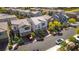 A charming two-story home boasts a well-maintained yard, and a paved driveway, exuding curb appeal in a suburban neighborhood at 28 Verde Rosa Dr, Henderson, NV 89011