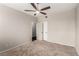 Bedroom featuring neutral walls, ceiling fan, and closet at 3246 Brookfield Dr, Las Vegas, NV 89120