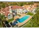 Breathtaking aerial shot showcasing a luxurious estate with a stunning pool, manicured lawns, and surrounding greenery at 35 Ventana Canyon Dr, Las Vegas, NV 89113