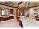 Bathroom boasts marble countertops, bowl sinks, custom cabinetry, and decorative lighting in an elegant setting at 35 Ventana Canyon Dr, Las Vegas, NV 89113