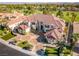 Aerial view of the estate with landscaping and circular driveway at 35 Ventana Canyon Dr, Las Vegas, NV 89113