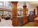 Open concept kitchen with granite countertops and stainless steel appliances at 35 Ventana Canyon Dr, Las Vegas, NV 89113