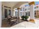 Elegant outdoor patio with comfortable seating, ideal for enjoying tranquil moments in a luxurious setting at 35 Ventana Canyon Dr, Las Vegas, NV 89113