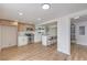 This kitchen features stainless steel appliances, new countertops, and space for an eat-in dining area at 40 Laswell St, Henderson, NV 89015