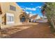 Backyard with space, a small building and desert landscaping at 4209 Glass Lantern Dr, North Las Vegas, NV 89032