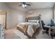 Comfortable main bedroom featuring plush carpet, neutral colors, and comfortable bed at 4209 Glass Lantern Dr, North Las Vegas, NV 89032