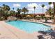 The pool and lounge area provides a great space to relax and socialize at 4400 Sandy River Dr # 4, Las Vegas, NV 89103