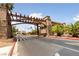 Stone entrance archway creates a welcoming atmosphere to the community at 4400 Sandy River Dr # 4, Las Vegas, NV 89103
