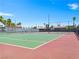 A view of community tennis courts provide an active lifestyle amenity for residents at 4400 Sandy River Dr # 4, Las Vegas, NV 89103