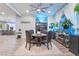 Bright dining room featuring elegant decor, lots of plants, and modern finishes at 5865 Alice Landing Ct, Las Vegas, NV 89149