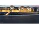Beautiful single-story home featuring attractive stone accents, manicured landscaping, and a lighted entryway at 5865 Alice Landing Ct, Las Vegas, NV 89149