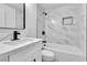 Bathroom with modern design, updated fixtures and vanity at 617 Stanford St, Las Vegas, NV 89107