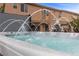 Relaxing hot tub with water features, perfect for backyard entertaining at 8208 Fritzen Ave, Las Vegas, NV 89131