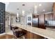 Kitchen featuring a breakfast bar with stool seating and sleek stainless steel appliances at 150 Las Vegas Blvd # 1608, Las Vegas, NV 89101