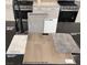 Kitchen showcasing cabinet color, backsplash, and hardware selections at 155 Silver Run Ln, Las Vegas, NV 89138