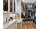 Organized walk-in closet with ample shelving, drawers, and hanging storage at 2 Yorkridge Ct, Henderson, NV 89052