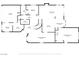 Detailed floor plan of the house highlights the layout of the kitchen, living room, and bedrooms at 2112 Preakness Pass, Las Vegas, NV 89117