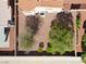 Aerial view of the backyard with gravel landscaping and block wall at 2333 Silver Crew Pass, Henderson, NV 89052