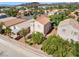 An aerial perspective highlights this home's landscaped backyard and tile roof at 2333 Silver Crew Pass, Henderson, NV 89052