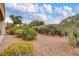 Desert landscaped backyard featuring mature trees and shrubs at 2343 Galilean Moon St, Henderson, NV 89044