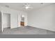 Large bedroom features carpet flooring and access to the ensuite bathroom at 2343 Galilean Moon St, Henderson, NV 89044