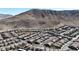 Aerial view showcasing an established community nestled in a scenic location at 3434 Boleo Ct, Las Vegas, NV 89141