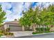 Charming single-story home exterior with mature trees and lush landscaping at 4419 Via Bianca Ave, Las Vegas, NV 89141