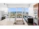 Modern kitchen with stainless steel appliances and a view of the city at 4471 Dean Martin Dr # 1502, Las Vegas, NV 89103