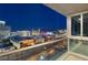 Breathtaking city views from the private balcony enhance urban living at 4575 Dean Martin Dr # 2701, Las Vegas, NV 89103