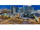 Bright nighttime cityscape view featuring several illuminated buildings and roadways at 4575 Dean Martin Dr # 2701, Las Vegas, NV 89103