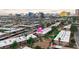 Aerial view showing apartments with covered parking and nearby attractions at 595 S Royal Crest Cir # 24, Las Vegas, NV 89169