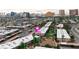 Aerial view of apartments with covered parking and nearby Las Vegas strip attractions at 595 S Royal Crest Cir # 24, Las Vegas, NV 89169