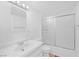 Clean, basic bathroom with a vanity and a sliding glass door shower at 595 S Royal Crest Cir # 24, Las Vegas, NV 89169