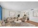 Open living space featuring modern decor leading into a dining area at 595 S Royal Crest Cir # 24, Las Vegas, NV 89169