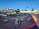 Professionally landscaped circle featuring desert plants and cacti in a gated community at 6908 Dorita Ave # 101, Las Vegas, NV 89108