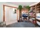 Cozy living room area with custom shelves and built in features at 7617 Sea Cliff Way, Las Vegas, NV 89128